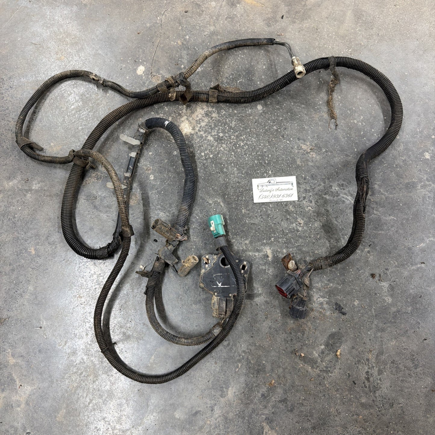 1995-1997 Ford 7.3 F250 F350 Diesel E4OD Auto Transmission Wiring Harness 4wd