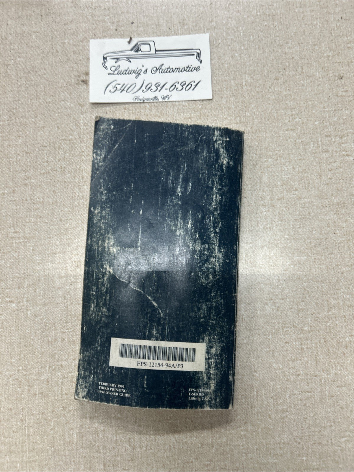 NOS 1994 FORD F150 F250 F350 F-150 F-250 F-350 LIGHTNING OWNERS MANUAL ORIGINAL