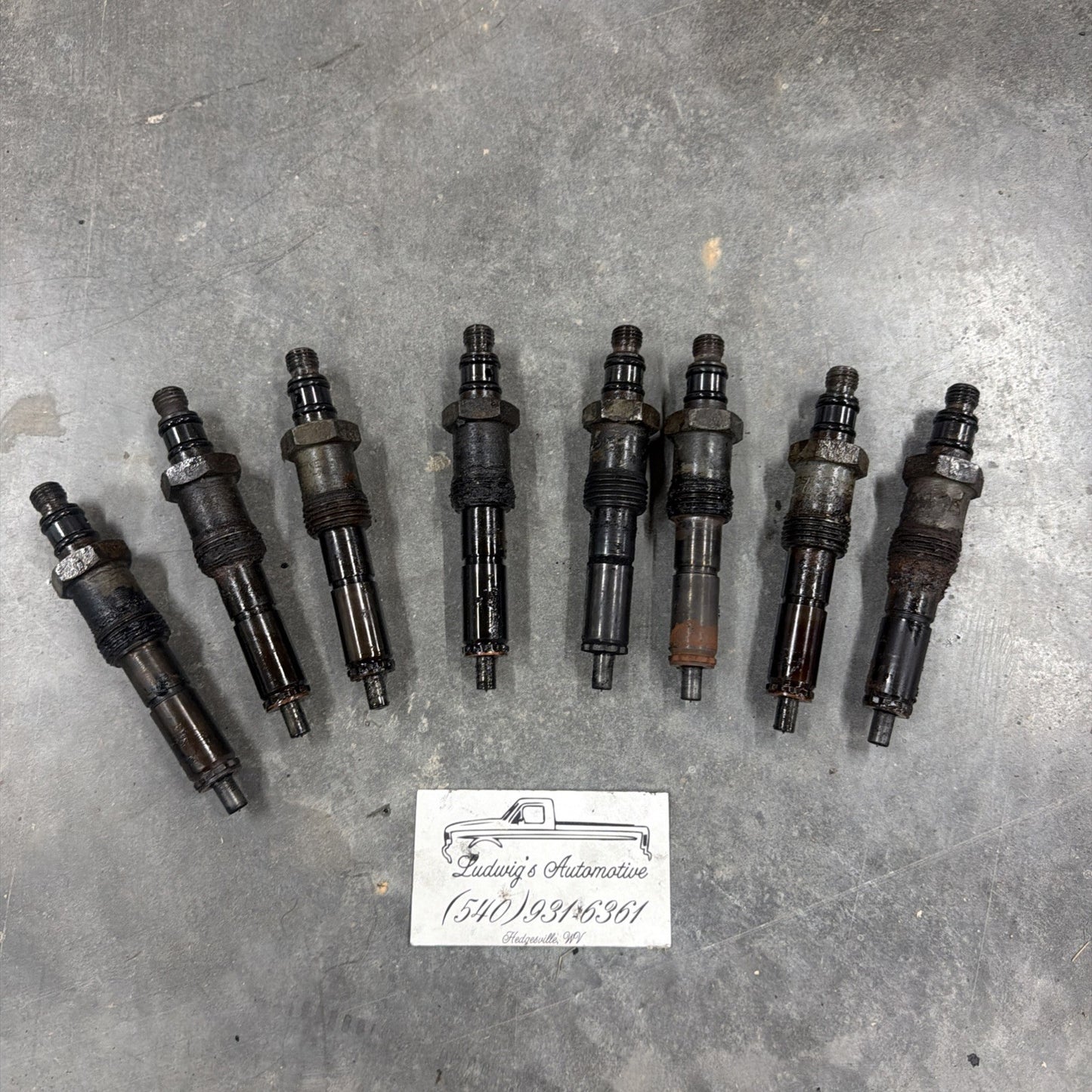 Ford F-250 F-350 1983-1994 6.9L 7.3L IDI Lucas Fuel Injector Cores Set of 8