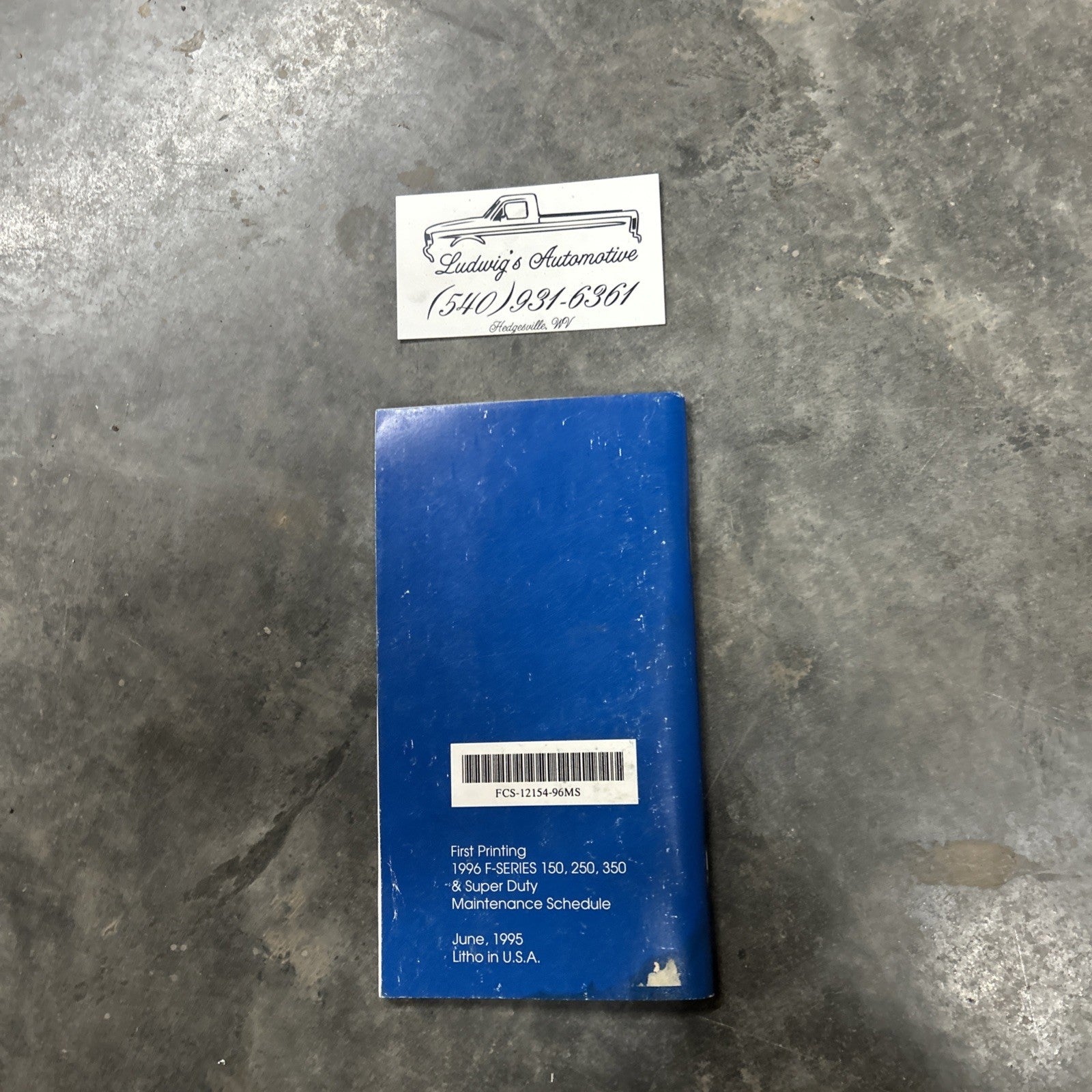 1996 F Series 150 250 350 Super Duty Maintenance Schedule NWIO