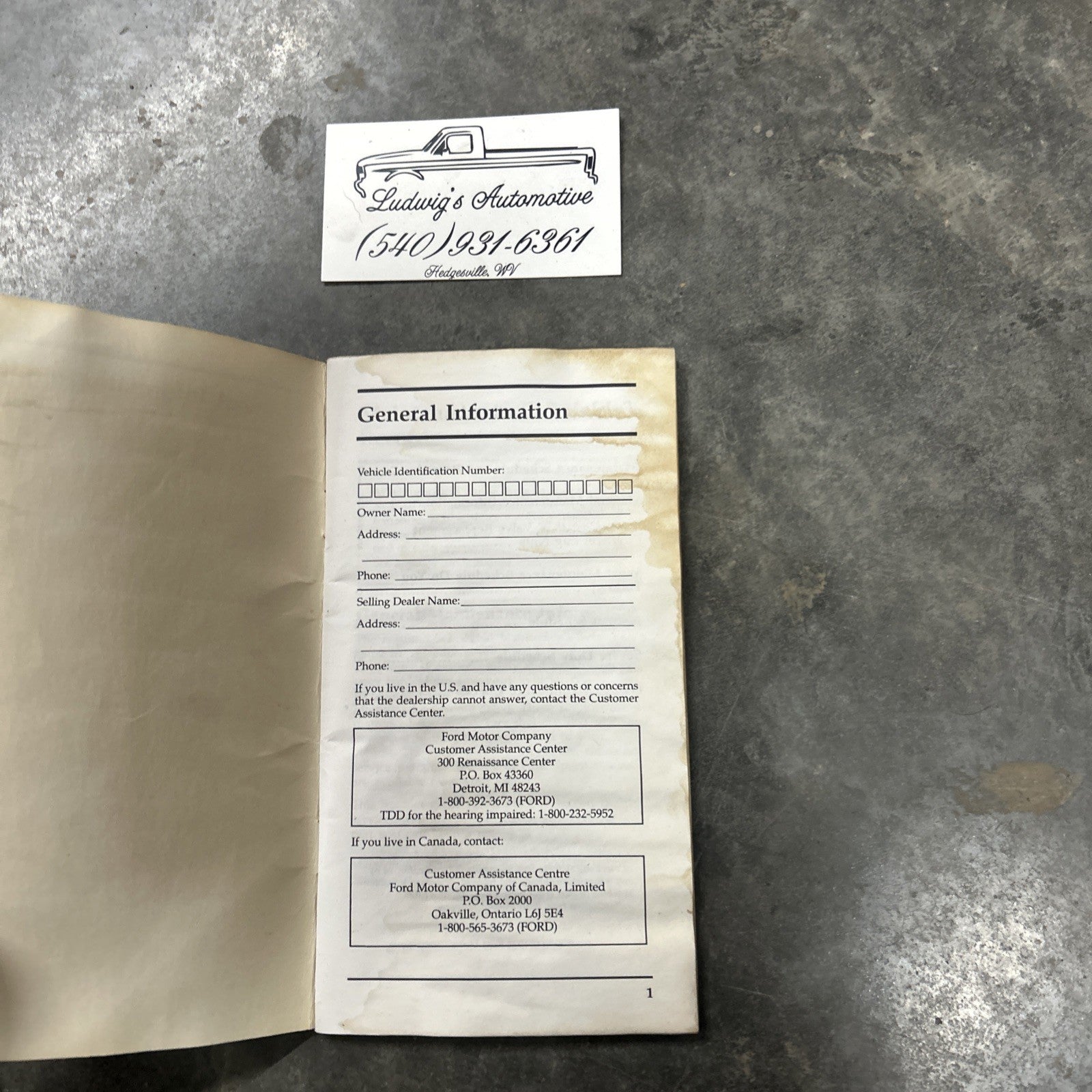 1995 FORD F SERIES MAINTENANCE SCHEDULE