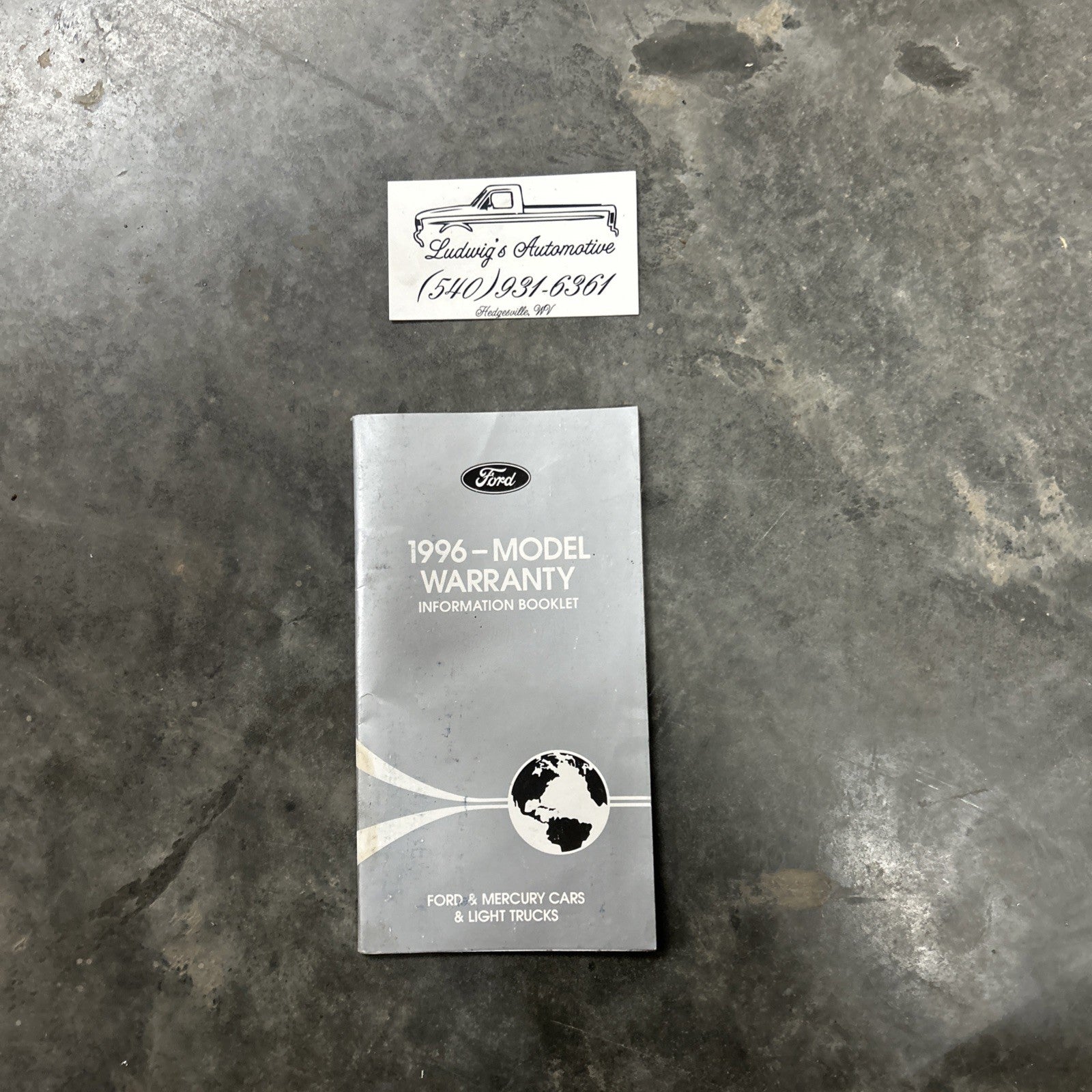 Warranty Manual Booklet 1996 Ford Mustang Bronco F150 F250 Crown Victoria Ranger